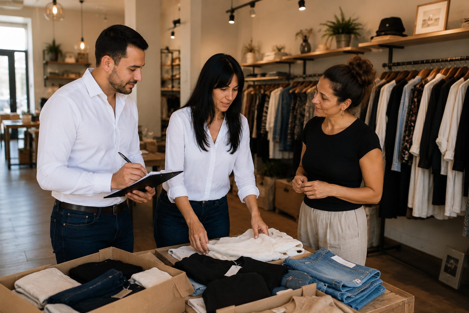 Valutazione stock direttamente presso il negozio della cliente